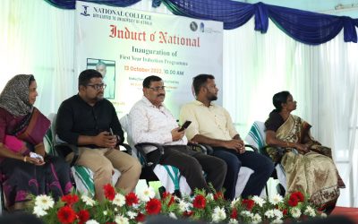 Inauguration of 1st year Induction programme on 13th Oct by Dr. Raju Narayana Swamy, IAS 